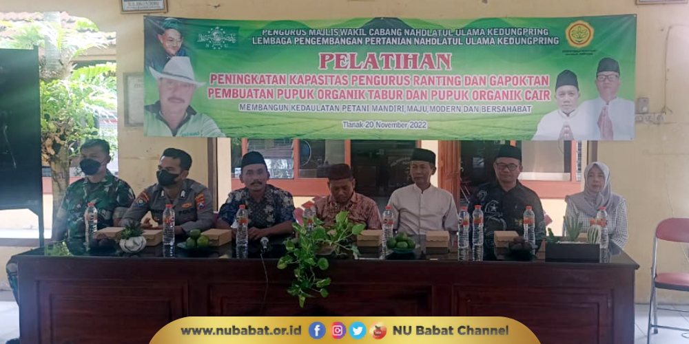 LPPNU NU Kedungpring Gelar Pelatihan Pembuatan Pupuk Organik