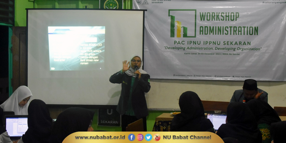 Wujudkan Tertib Administrasi, IPNU-IPPNU Sekaran Gelar Workshop Administrasi