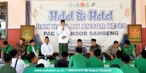 Kokohkan Silaturahim, Ansor Sambeng Gelar Apel Kader dan Halal bi Halal