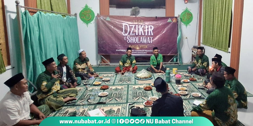 Shalawat & Majelis Dzikir, Meriahkan Harlah 102 Nandlatul Ulama Ansor Lawanganagung Sugio